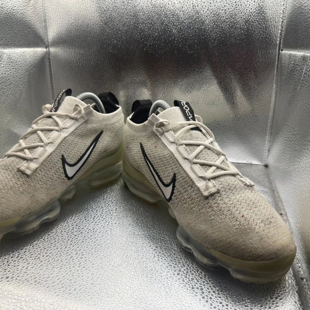 Size 8 Nike Air VaporMax 2021 FK Monochrome White Black Mens Shoes DH4084-100‎